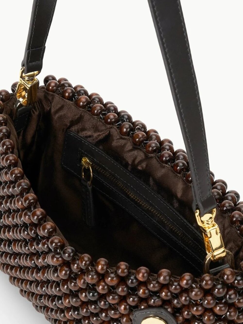 Staud Timmy Shoulder Bag in Dark Brown - Picture 4 of 13